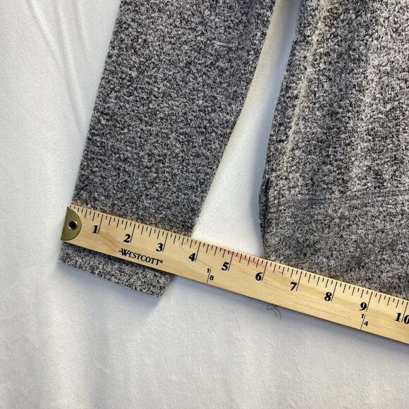 Lucky Brand Crewneck Long Sleeve Soft Knit Sweatshirt Women XS Gray Banded Hem - Picture 7 of 16